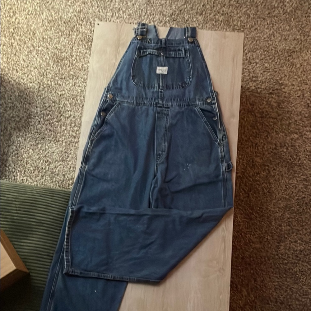 Casual Blue Denim Overalls